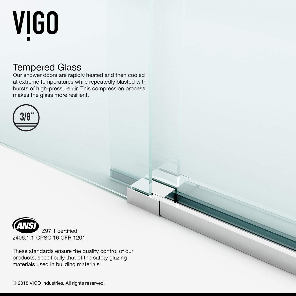 Luca 56-60 in. W x 58 in. H Frameless Sliding Tub Door in Chrome with 3/8 in. (10mm) Clear Glass and Cass 4-Piece Bath Hardware Set