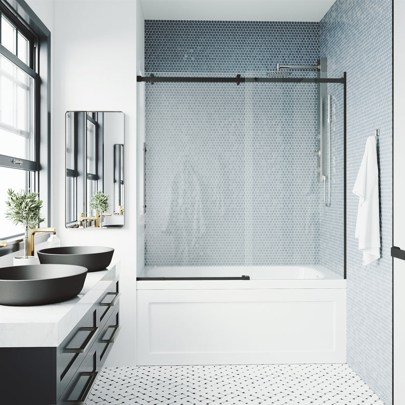 Luca Frameless Sliding Tub Door 56–60 in.