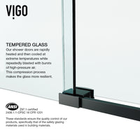 Luca Frameless Sliding Tub Door 56–60 in.