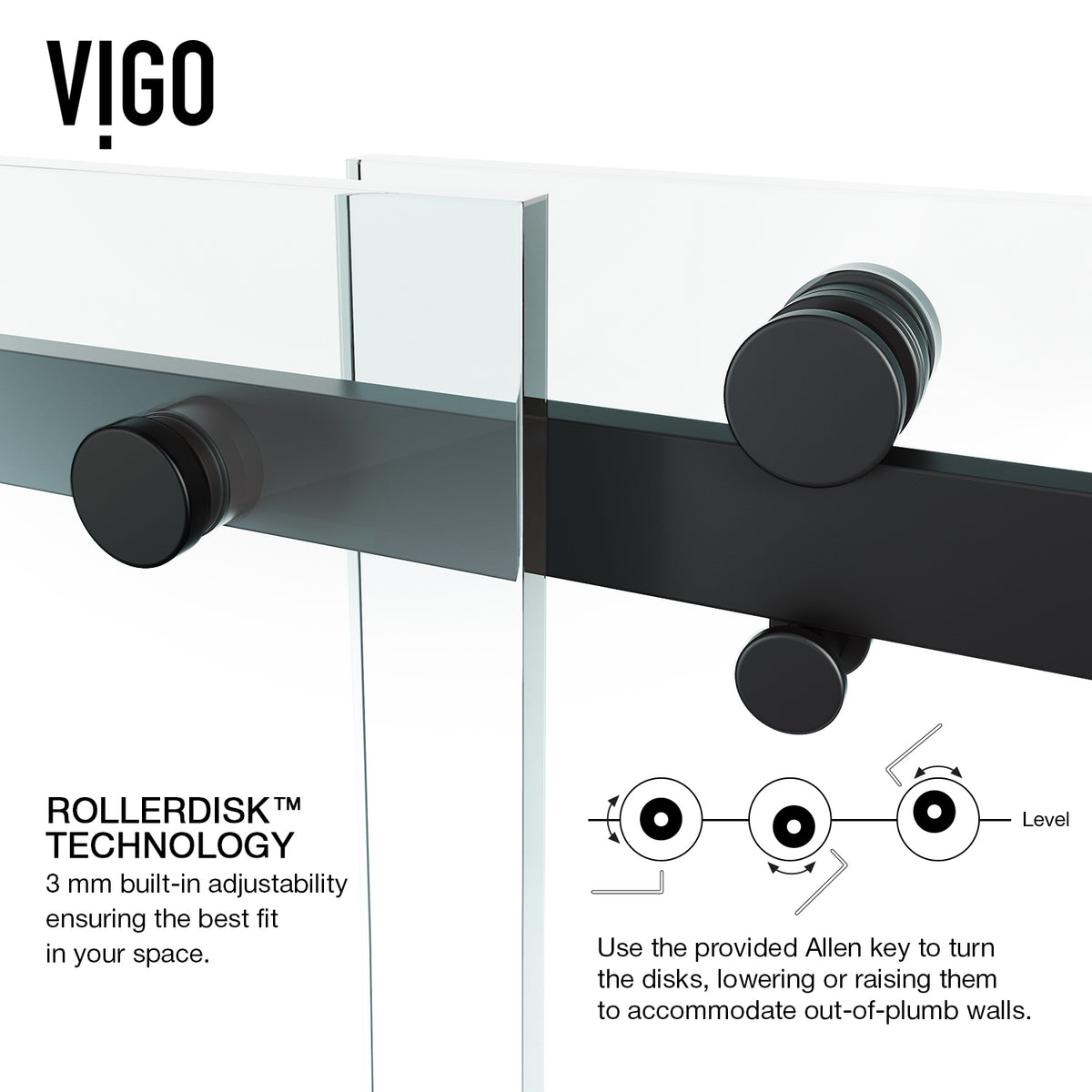 Luca Frameless Sliding Shower Door