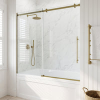 Luca Frameless Sliding Tub Door 56–60 in.