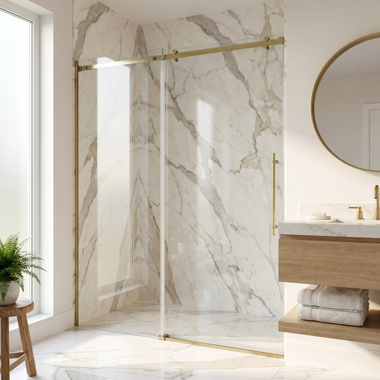 Luca Frameless Sliding Shower Door