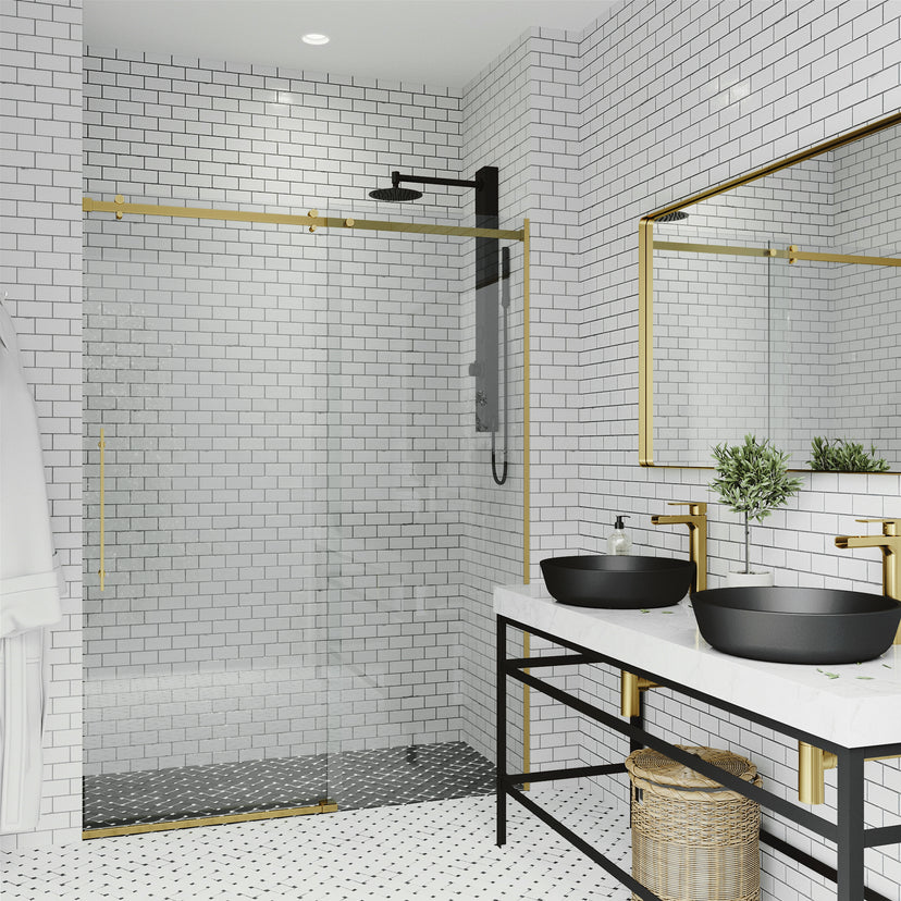Luca Frameless Sliding Shower Door