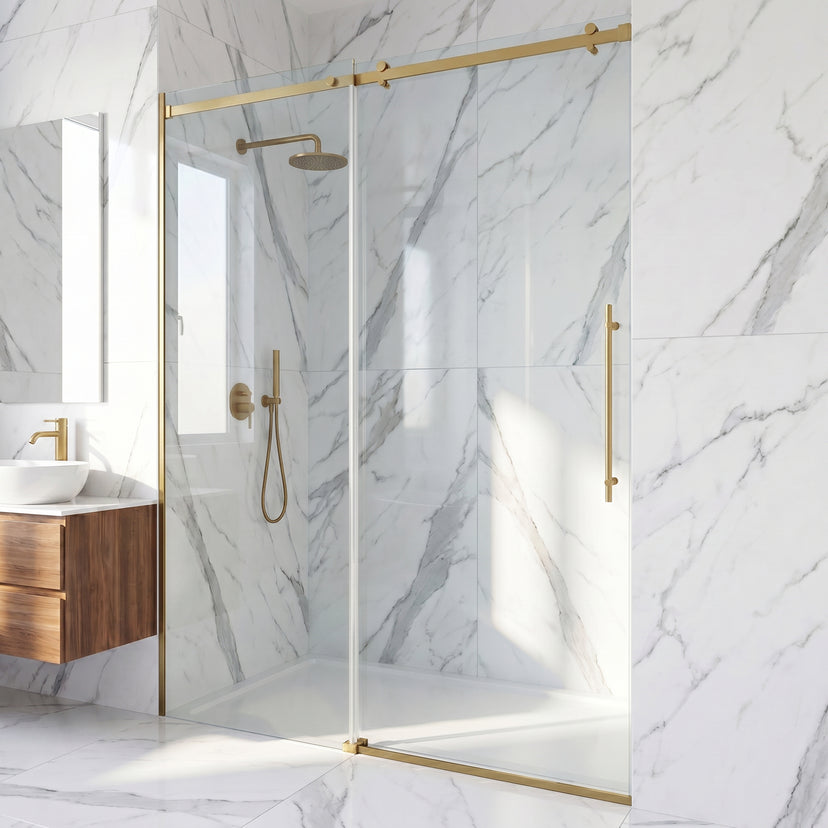 Luca Frameless Sliding Shower Door