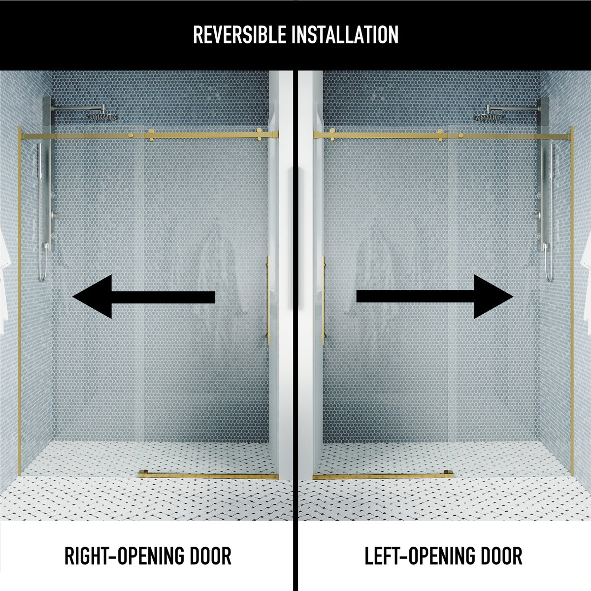 Luca Frameless Sliding Shower Door