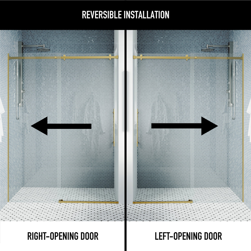 Luca Frameless Sliding Shower Door