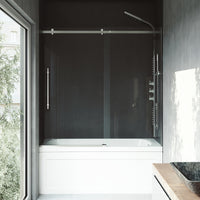 Luca Frameless Sliding Tub Door 56–60 in.