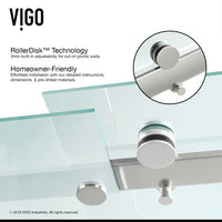 Luca Frameless Sliding Tub Door 56–60 in.