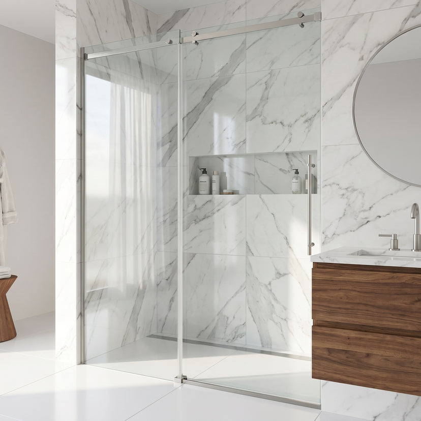 Luca Frameless Sliding Shower Door