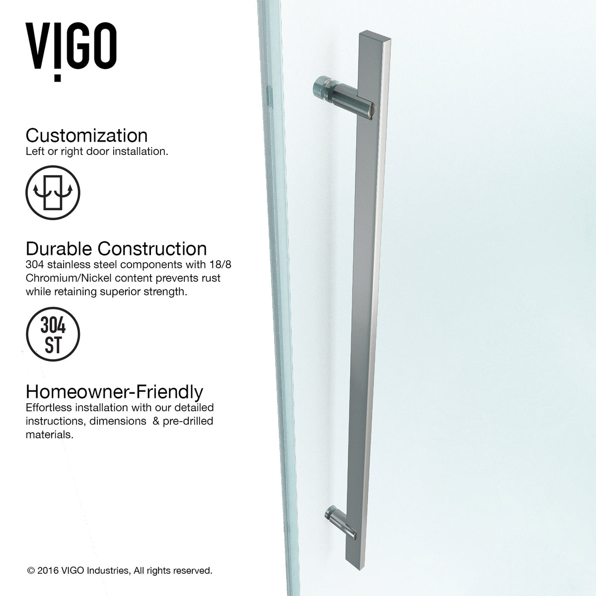Luca Frameless Sliding Shower Door