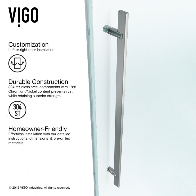 Luca Frameless Sliding Shower Door