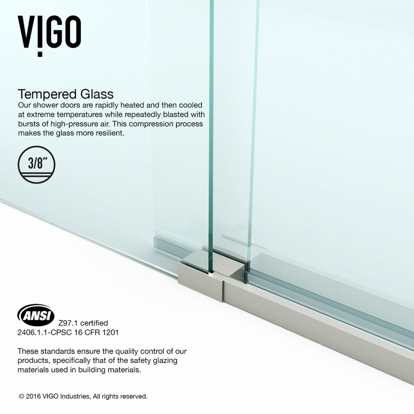 Luca Frameless Sliding Shower Door