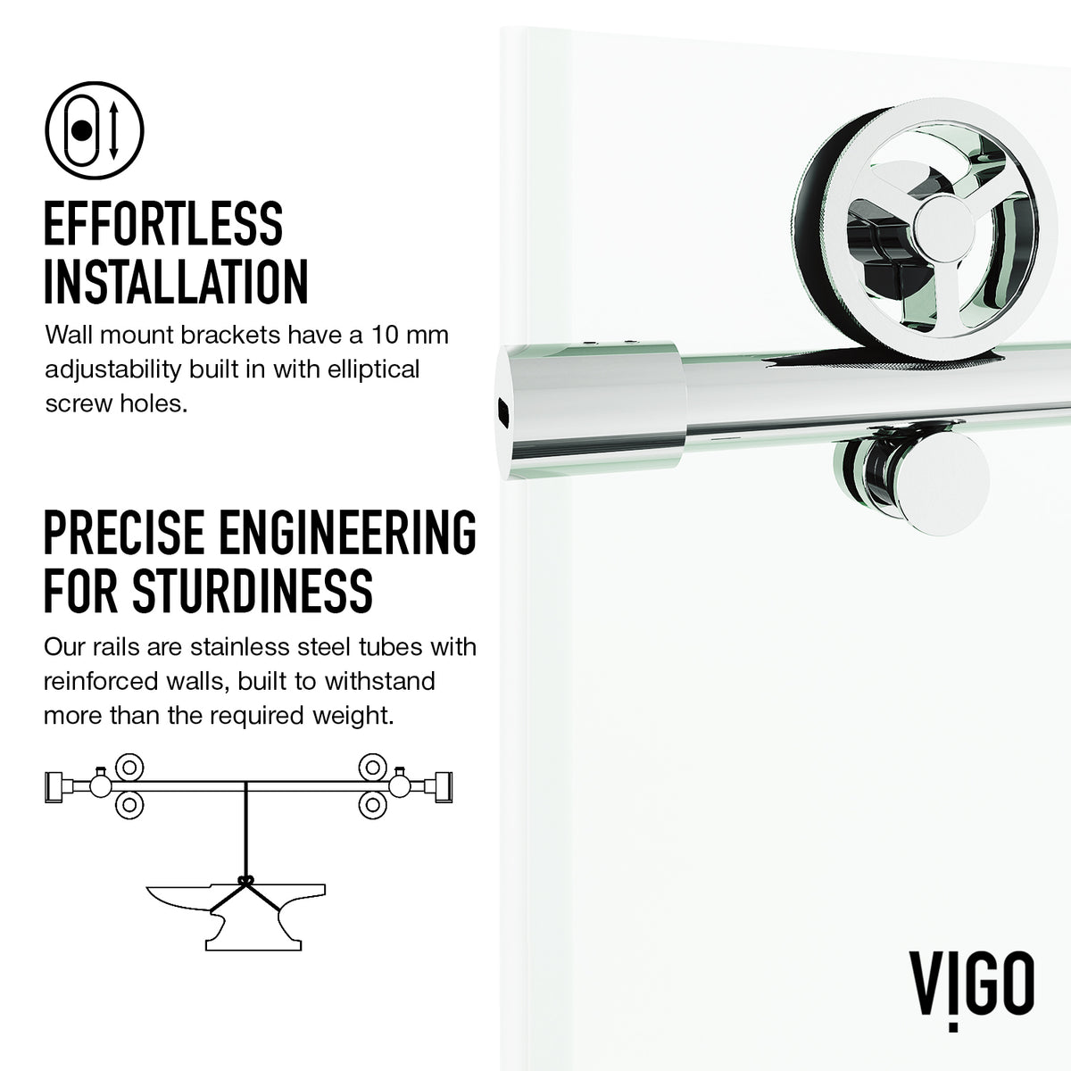 Cass Elan Frameless Sliding Shower Door