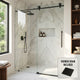 Elan Cass Aerodynamic 56 to 60 in. W X 76 in. H Frameless Sliding Shower Door 3/8