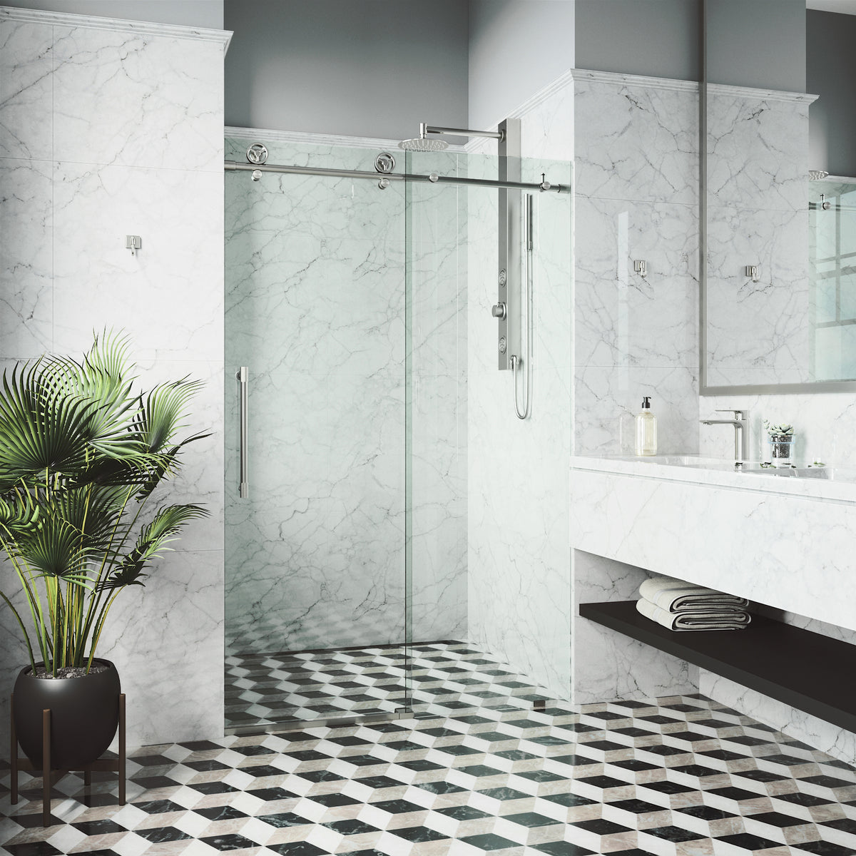 Cass Elan Frameless Sliding Shower Door