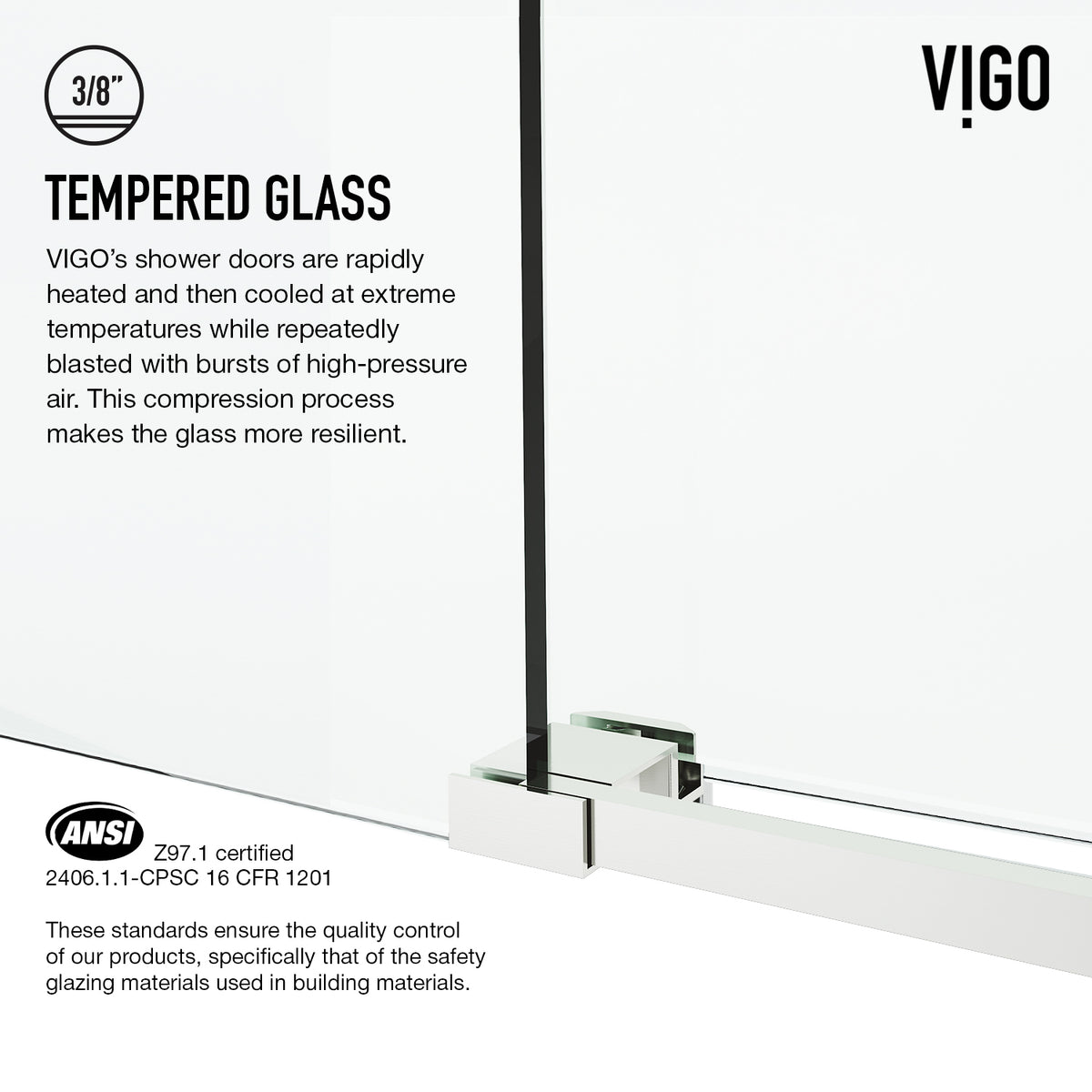 Cass Elan Frameless Sliding Shower Door