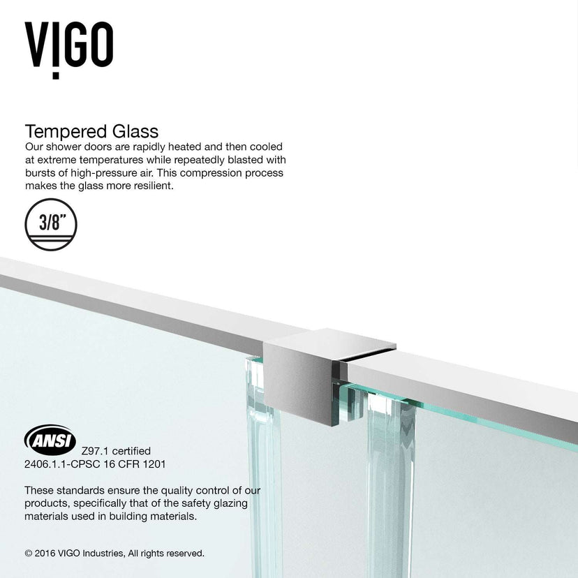 Ryland Frameless Sliding Shower Door