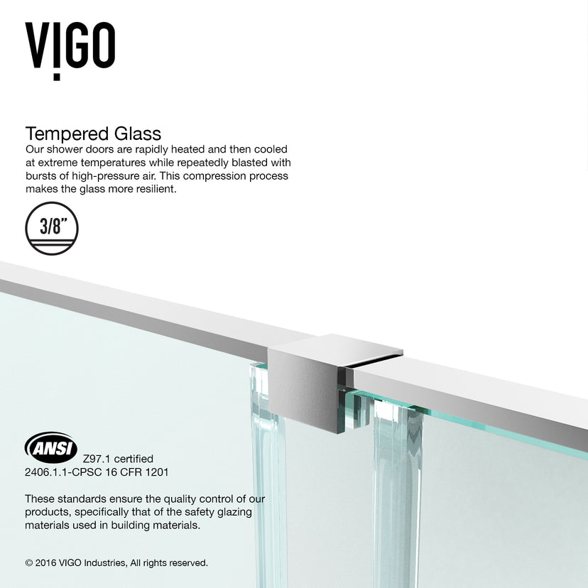 Ryland Frameless Sliding Shower Door