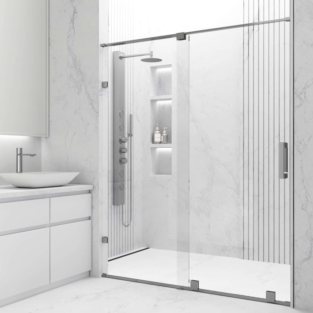 Ryland Frameless Sliding Shower Door