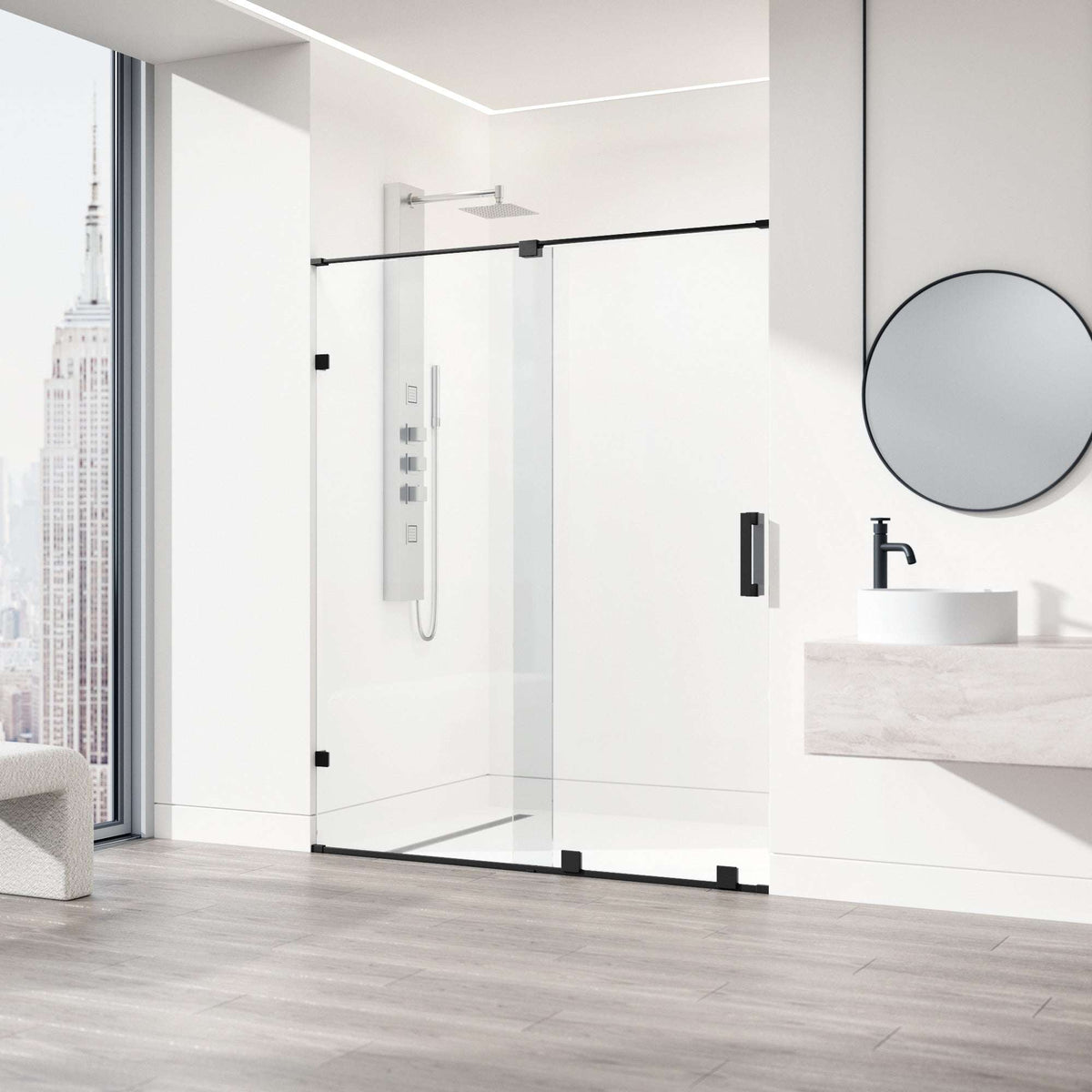 Ryland Frameless Sliding Shower Door