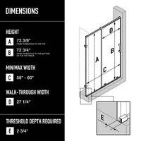 Ryland Frameless Sliding Shower Door