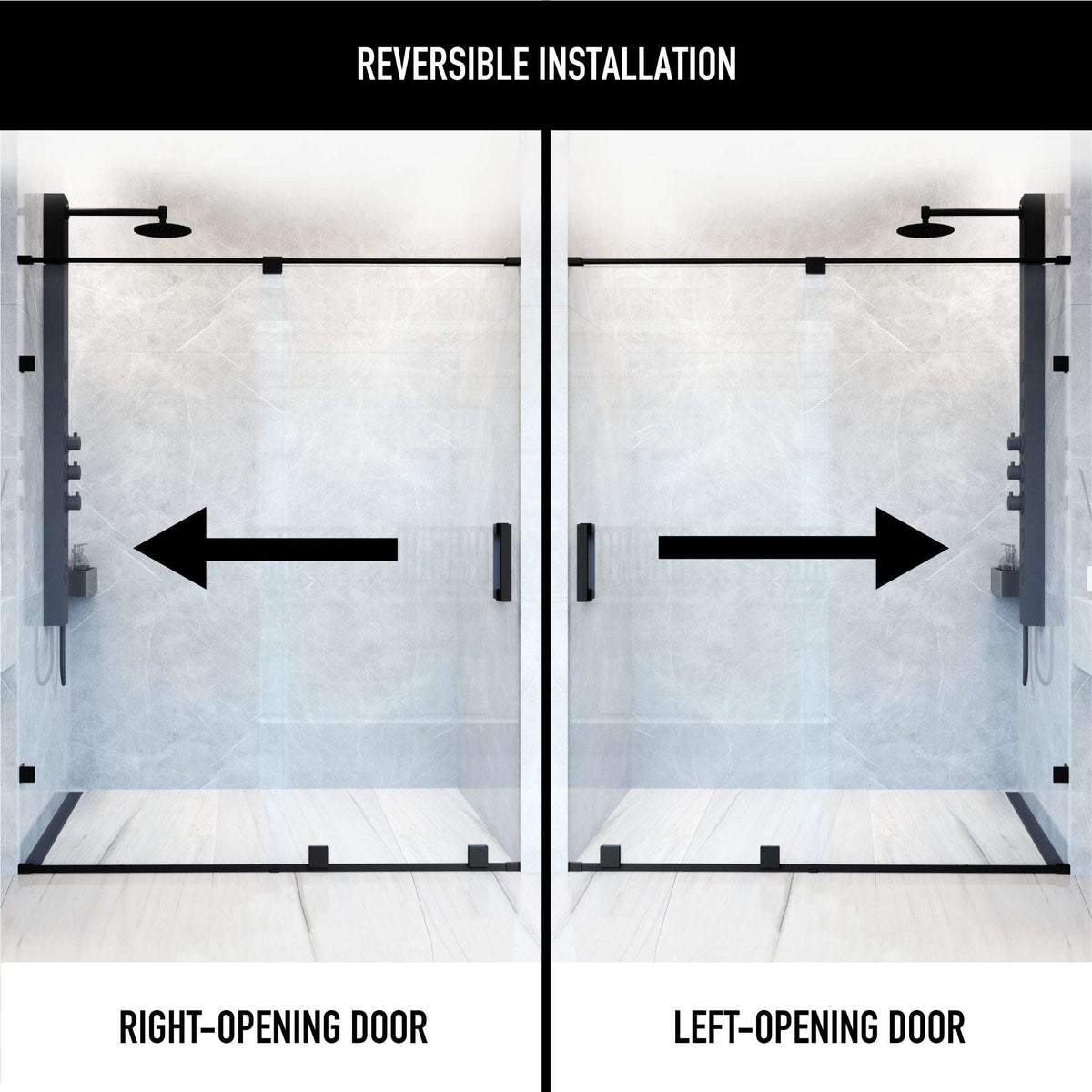 Ryland Frameless Sliding Shower Door