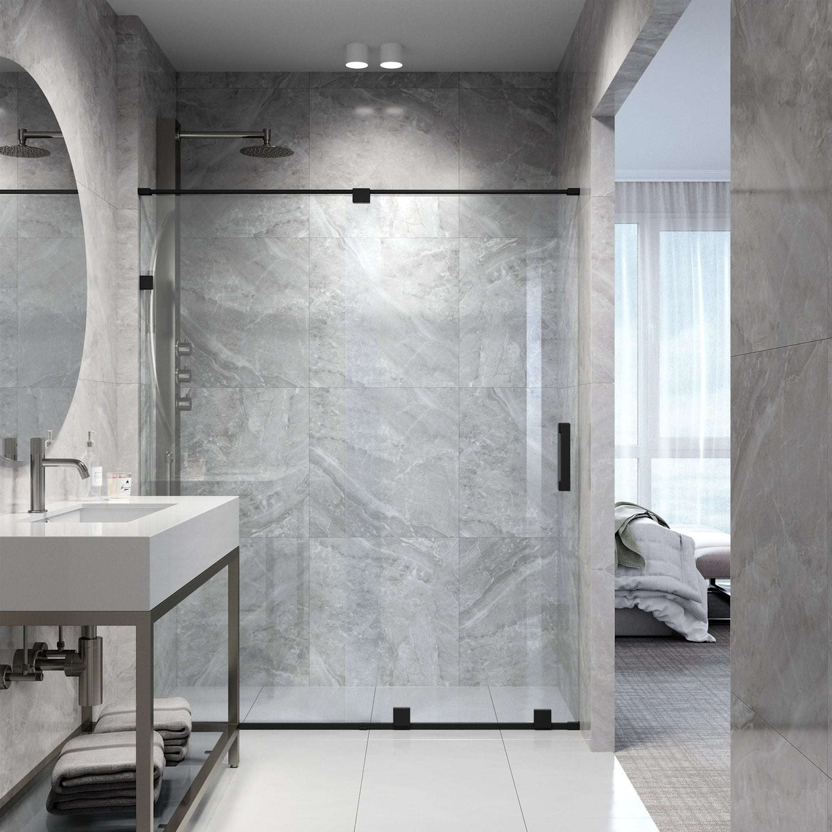 Ryland Frameless Sliding Shower Door