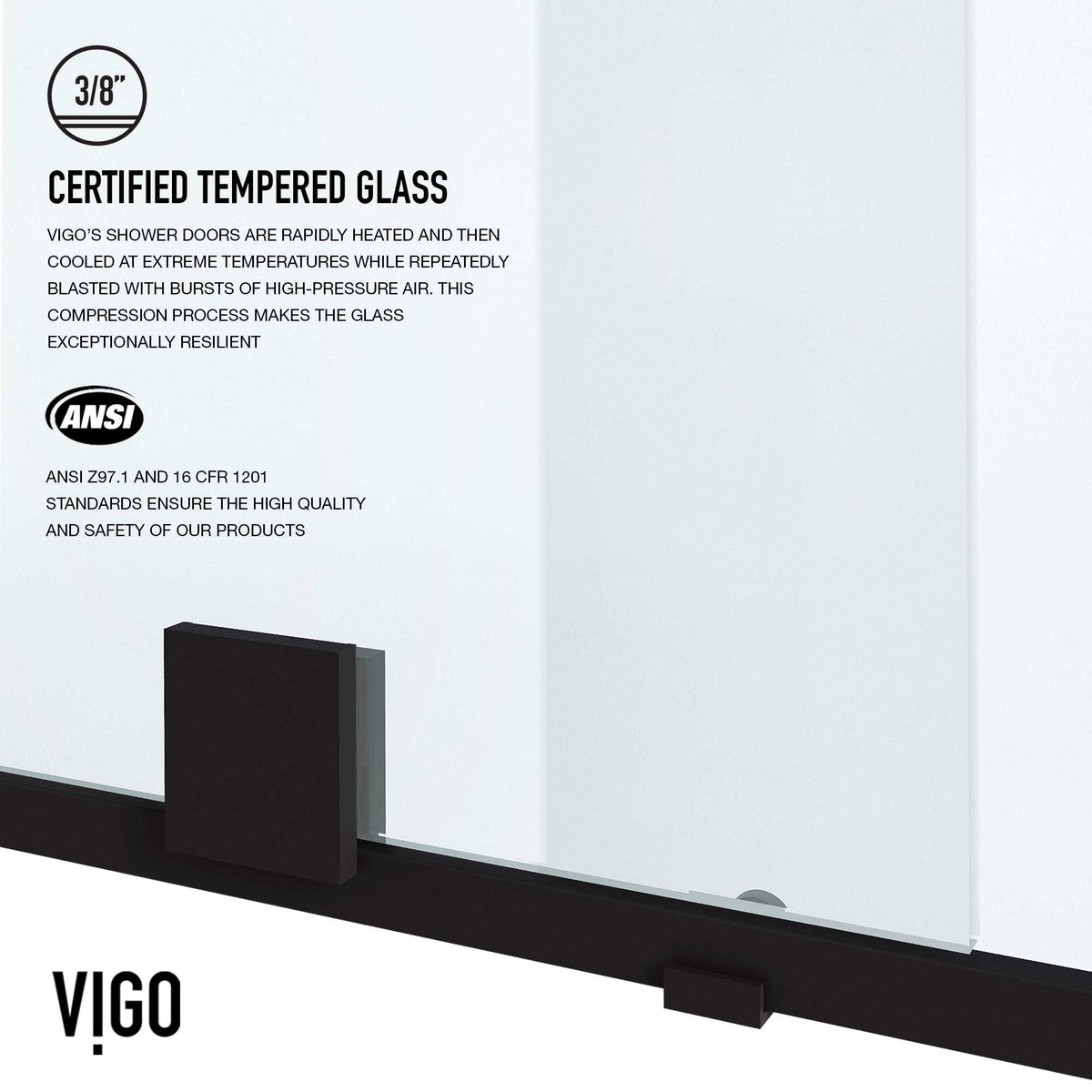 Ryland Frameless Sliding Shower Door