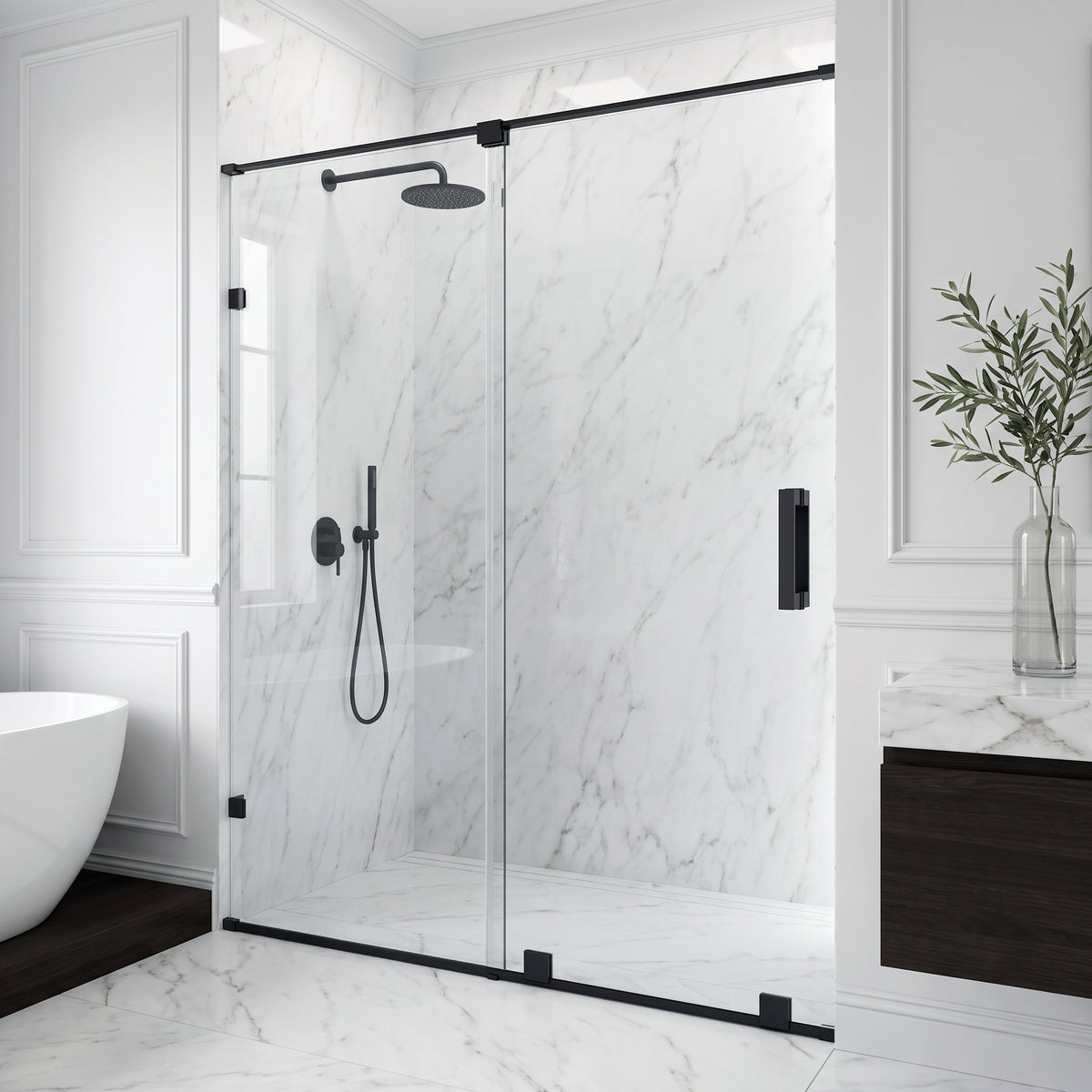 Ryland Frameless Sliding Shower Door