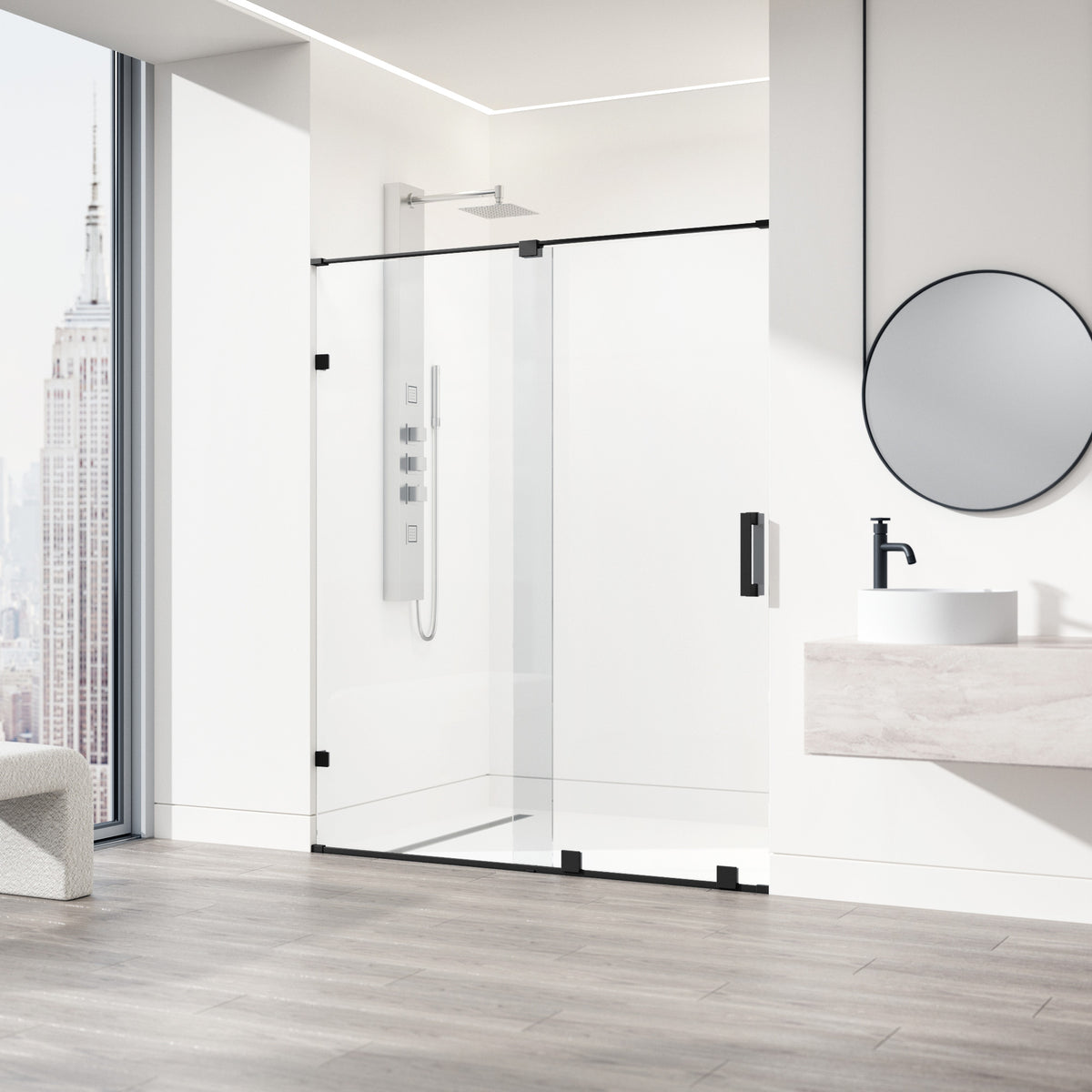 Ryland Frameless Sliding Shower Door