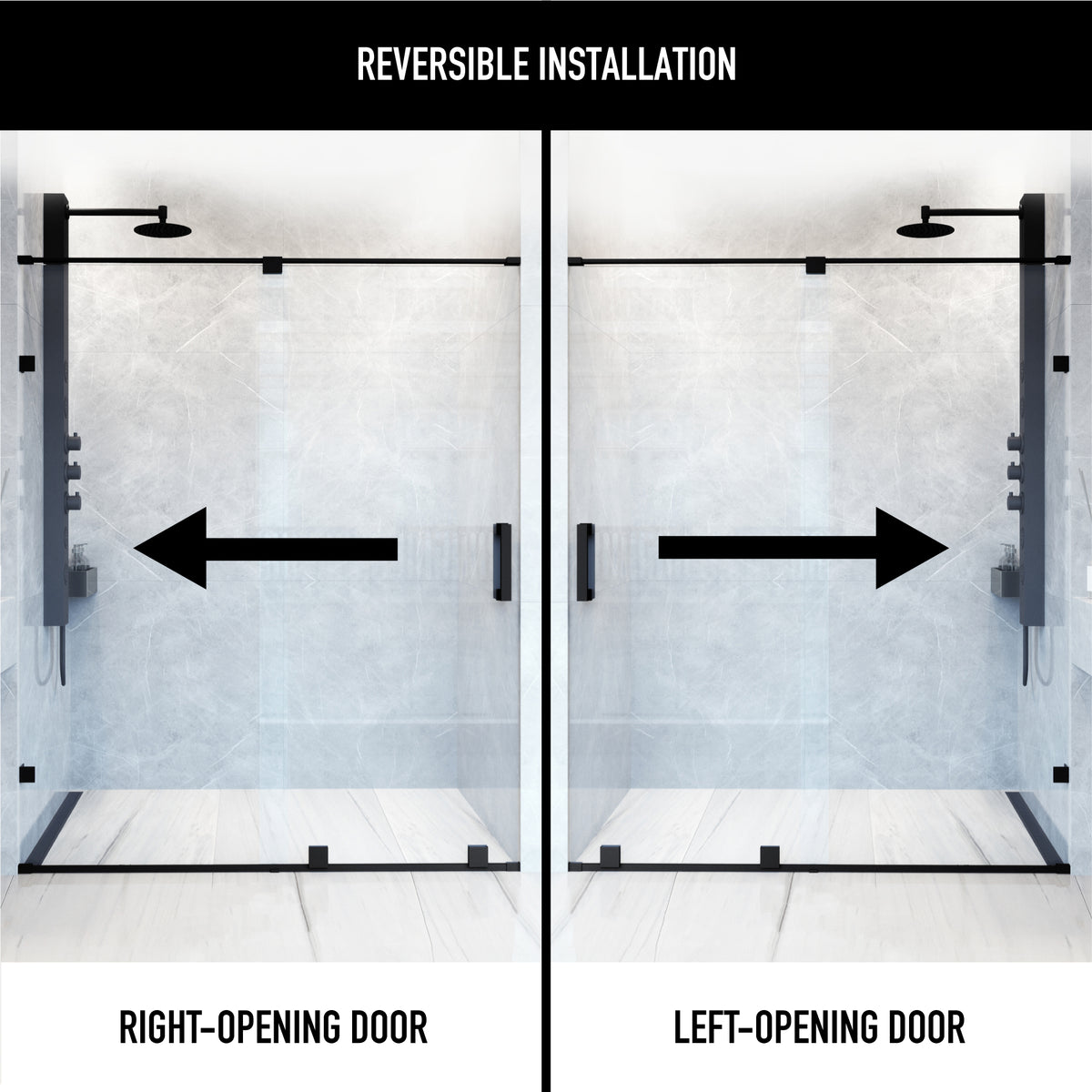 Ryland Frameless Sliding Shower Door