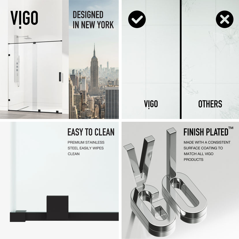 Ryland Frameless Sliding Shower Door