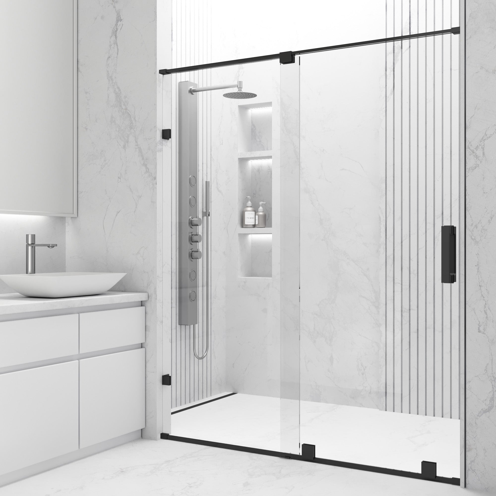 Ryland Frameless Sliding Shower Door