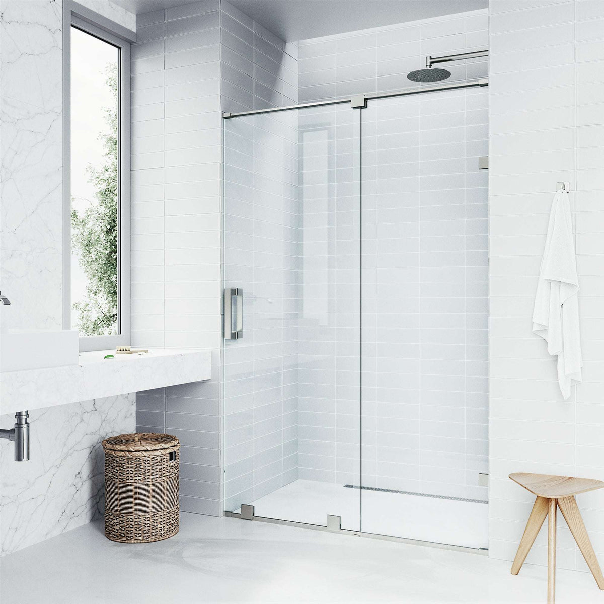 Ryland Frameless Sliding Shower Door