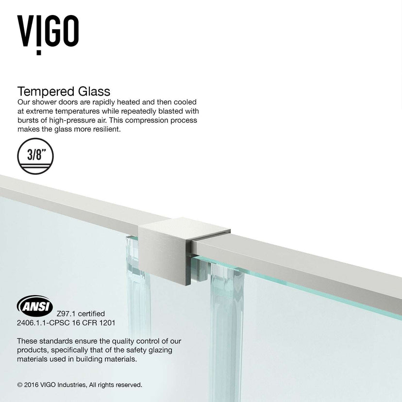 Ryland Frameless Sliding Shower Door