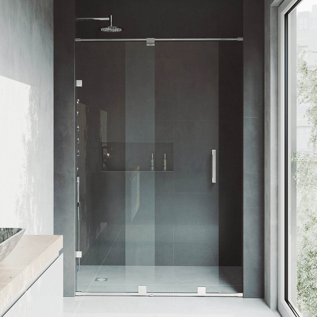 Ryland Frameless Sliding Shower Door