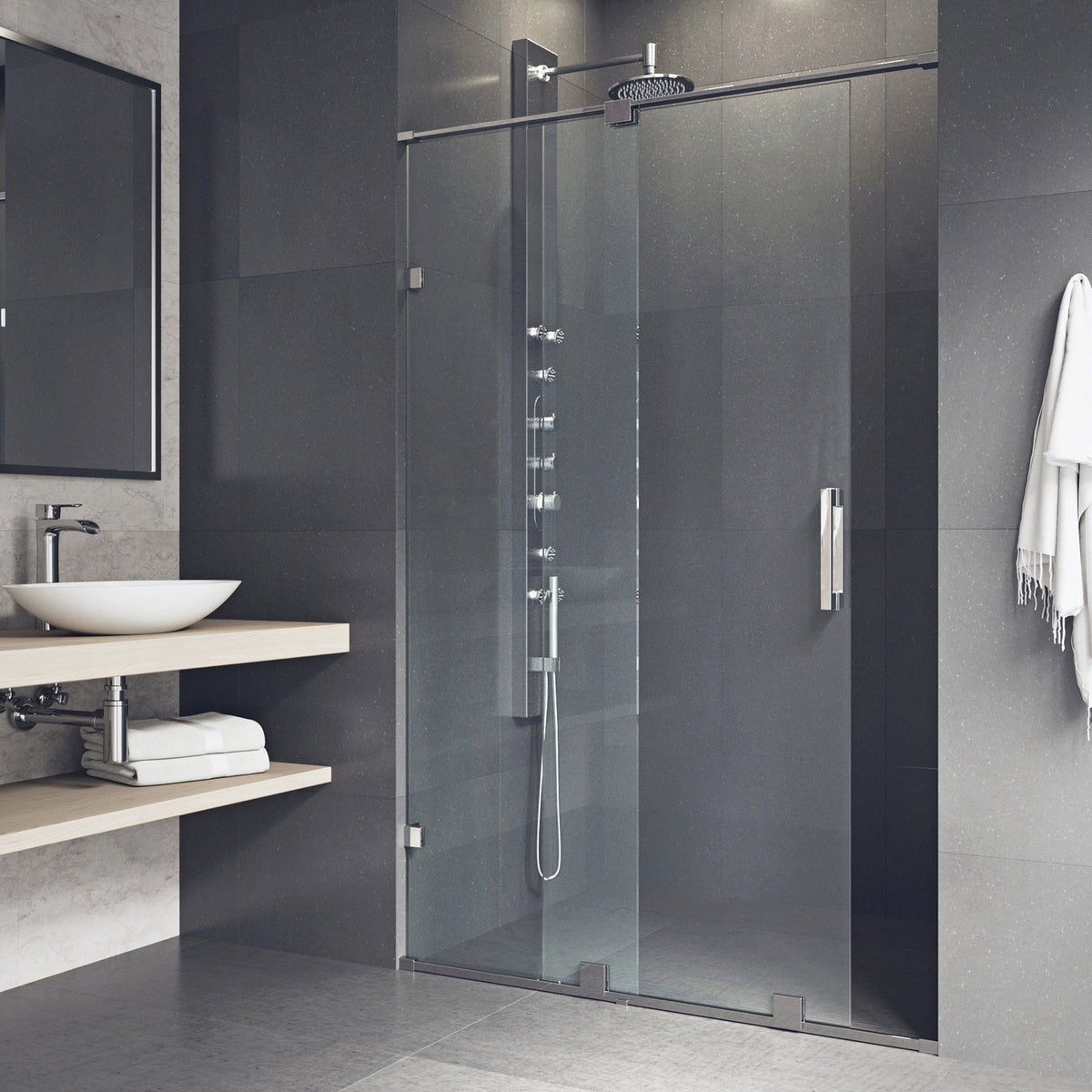Ryland Frameless Sliding Shower Door