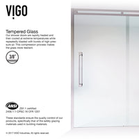 Erie 59 1/2 to 60 1/2 in. W x 74 in. H Sliding Framed Shower Door in Chrome with 3/8 in. (10mm) Clear Glass