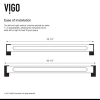 Erie 59 1/2 to 60 1/2 in. W x 74 in. H Sliding Framed Shower Door in Chrome with 3/8 in. (10mm) Clear Glass