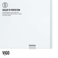 Adjustable 56-60 in. sliding shower door, chrome finish, tempered clear glass