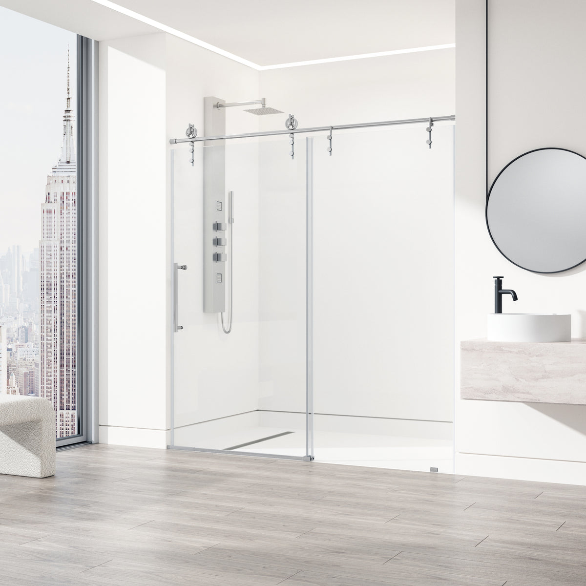 Hamilton Frameless Sliding Shower Door