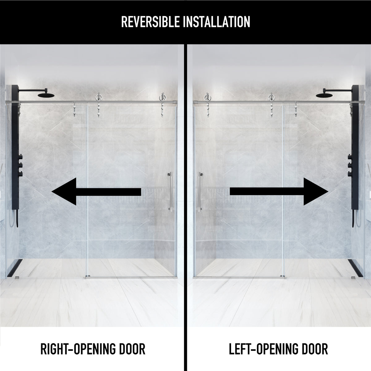 Hamilton Frameless Sliding Shower Door