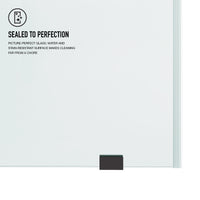 Hamilton Aerodynamic Frameless Sliding Bath Tub Door 56-60 in. Wide and 68 in. High – Matte Brushed Gold with Clear Tempered Glass