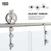 Clear glass frameless tub door with stainless steel finish, sliding door, includes mounting hardware