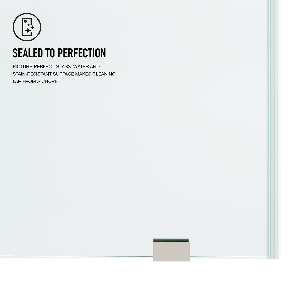 Hamilton Aerodynamic Frameless Sliding Bath Tub Door 56-60 in. Wide and 68 in. High – Matte Brushed Gold with Clear Tempered Glass