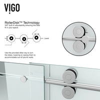 Winslow 34 in. L x 46 in. W x 74 in. H Frameless Sliding Rectangle Shower Enclosure and Satro 3-Piece Bath Hardware Set in Chrome