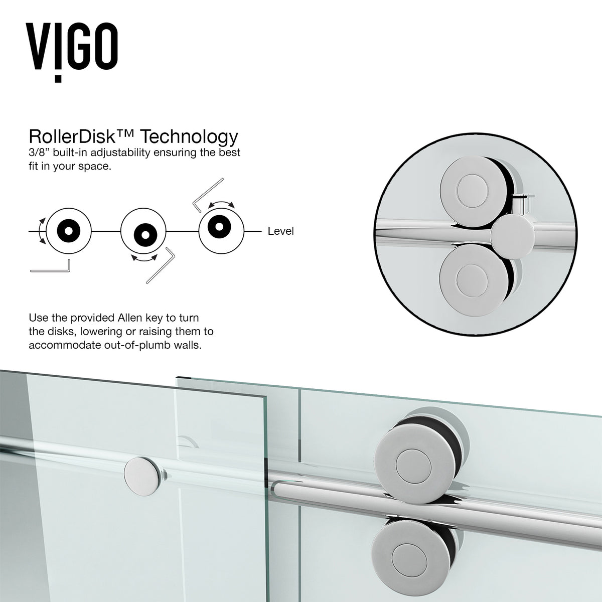 Winslow 34 in. L x 46 in. W x 74 in. H Frameless Sliding Rectangle Shower Enclosure and Satro 3-Piece Bath Hardware Set in Chrome