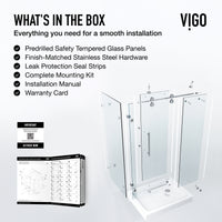 Elan Winslow Frameless Rectangle Shower Enclosure
