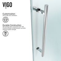 Chrome shower enclosure with cool touch exterior and exposed rollers