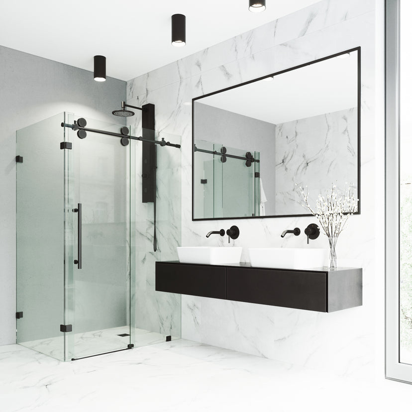 Elan Winslow Frameless Rectangle Shower Enclosure